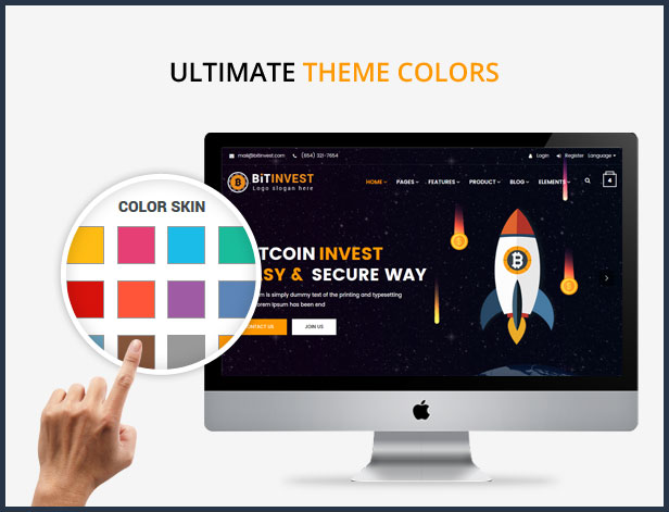 Bitinvest - Bitcoin Crypto Currency Template